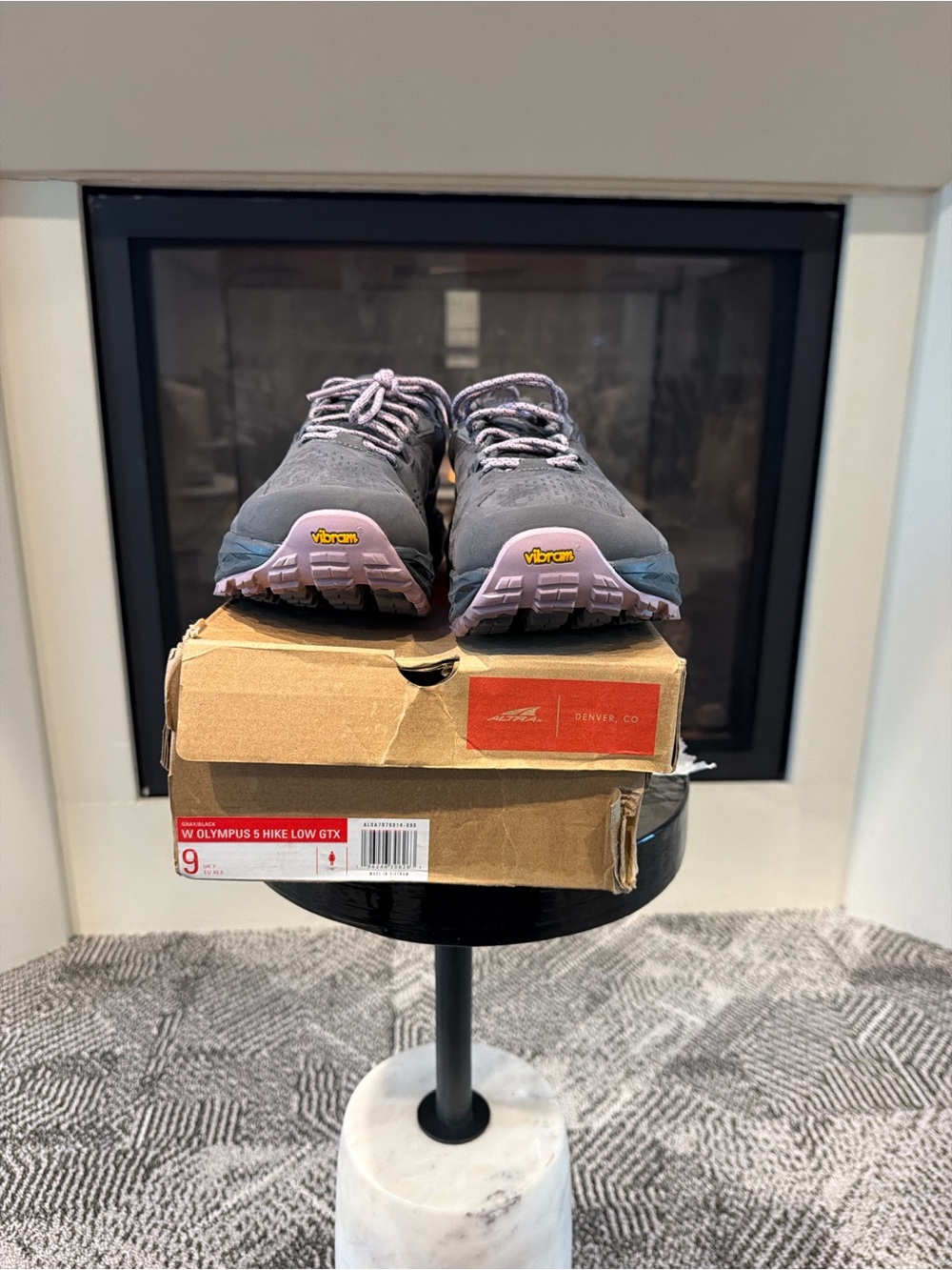 Altra Women’s Trail Shoes in Gray with Lavender Accents